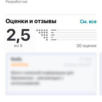 Заказать отзывы на App Store